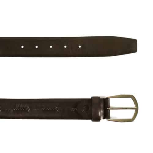 CANALI BROWN ROPE DETAIL BELT Menswear Online