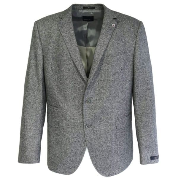 DIGEL GREY JACKET WITH WOOL AND SILK