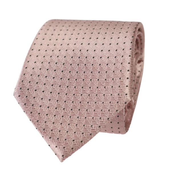 Emporio Armani Tie Pink black squares2