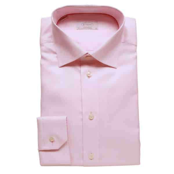 Eton Shirt structured waffle twill pink1