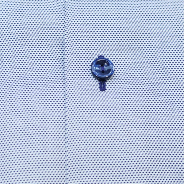 Eton shirt blue micro diamond fabric