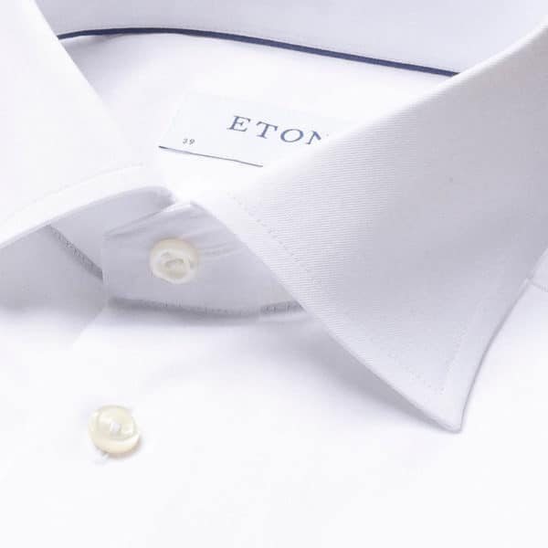 Eton shirt signature twill white collar