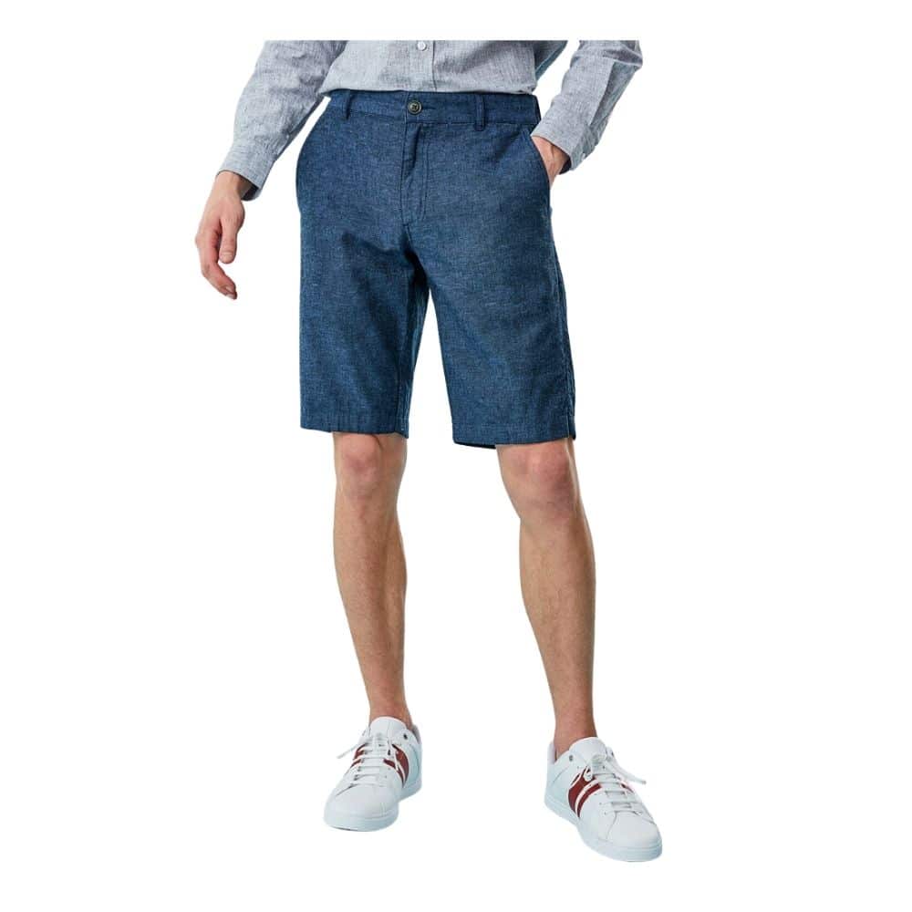 Giordano Blue Linen shorts 2