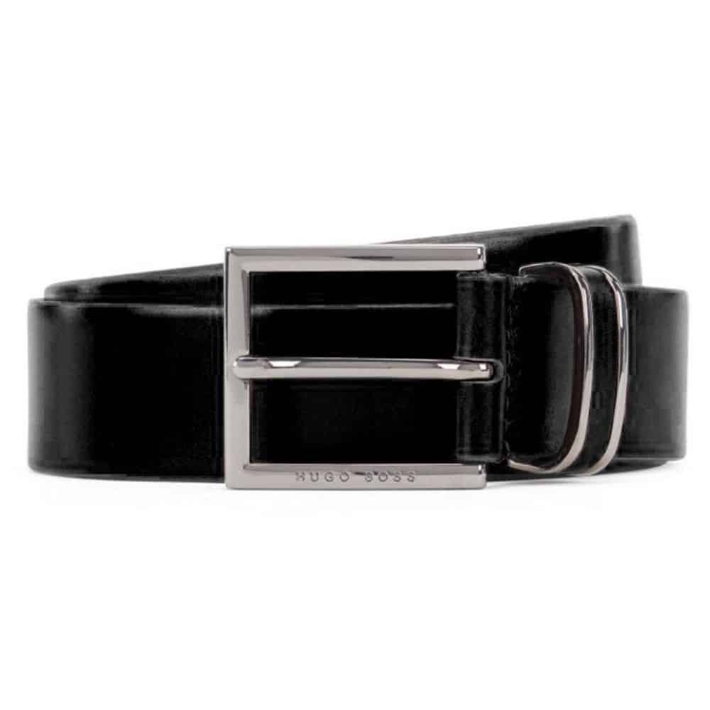 Hugo Boss Canzion Black Leather Belt