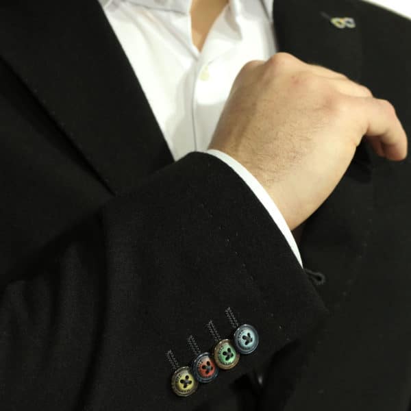 Manuel Ritz Black blazer jacket button detail