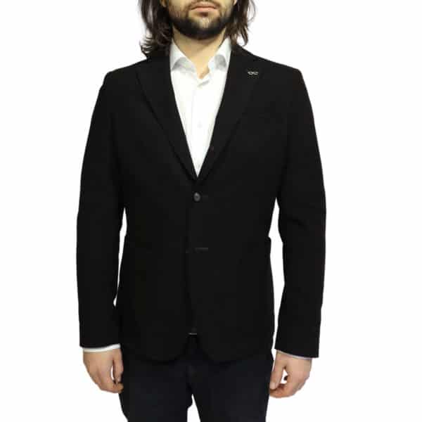 Manuel Ritz Black blazer jacket front