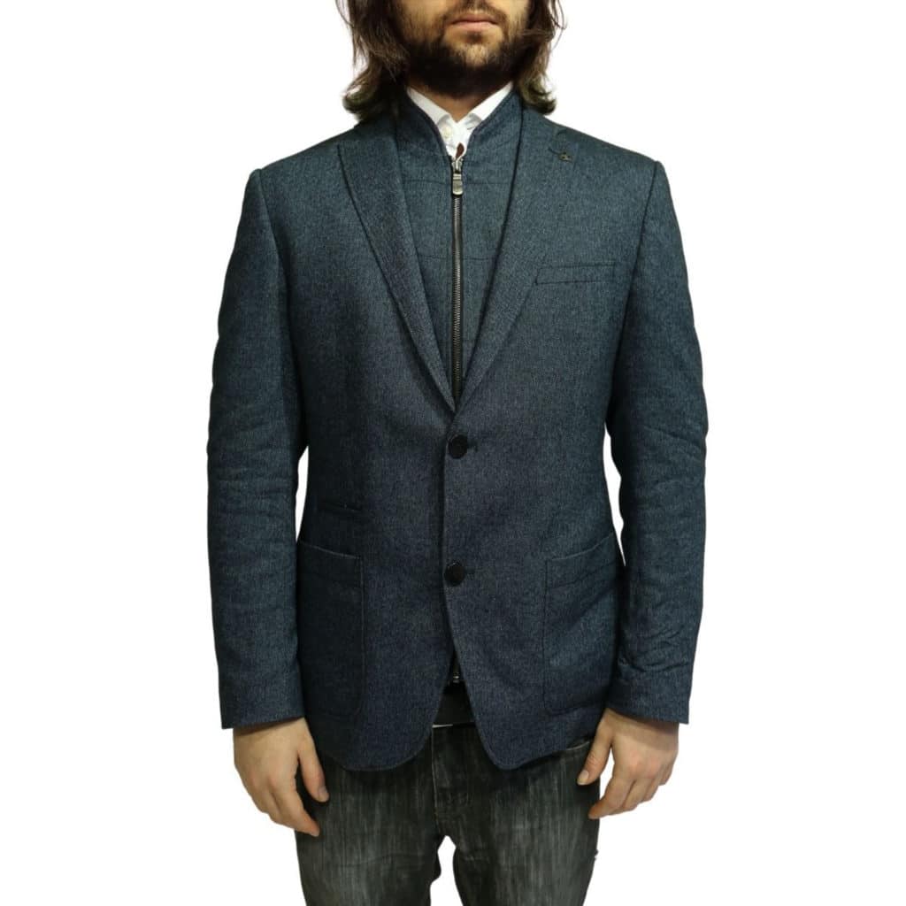 ROY ROBSON HERRINGBONE BLUE JACKET | Menswear Online
