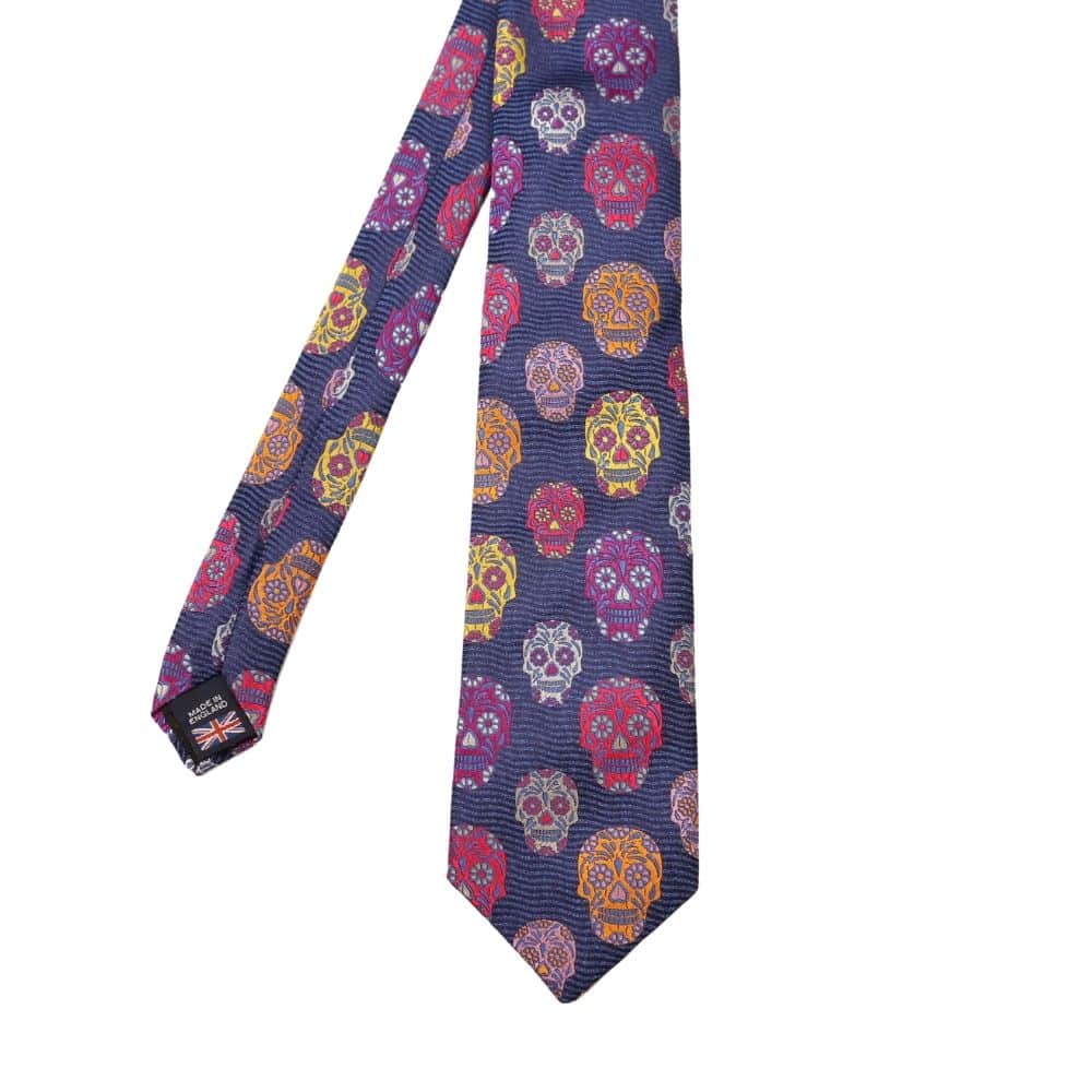 Van Buck Tie Skull Blue Main
