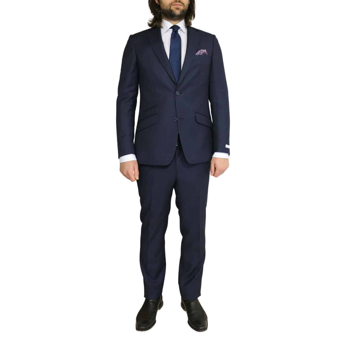 WITHOUT PREJUDICE SUIT RANDOLPH CHECK NAVY | Menswear Online