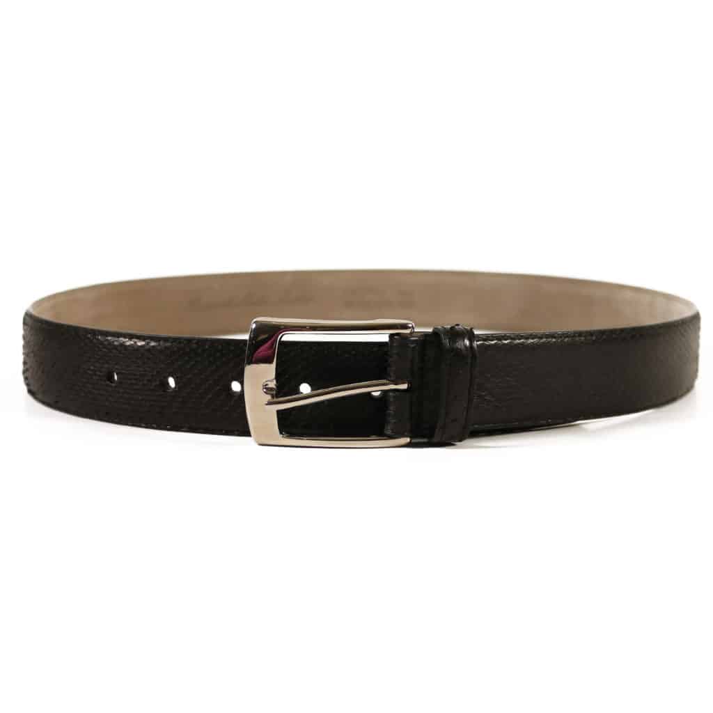 black snake leather belt2