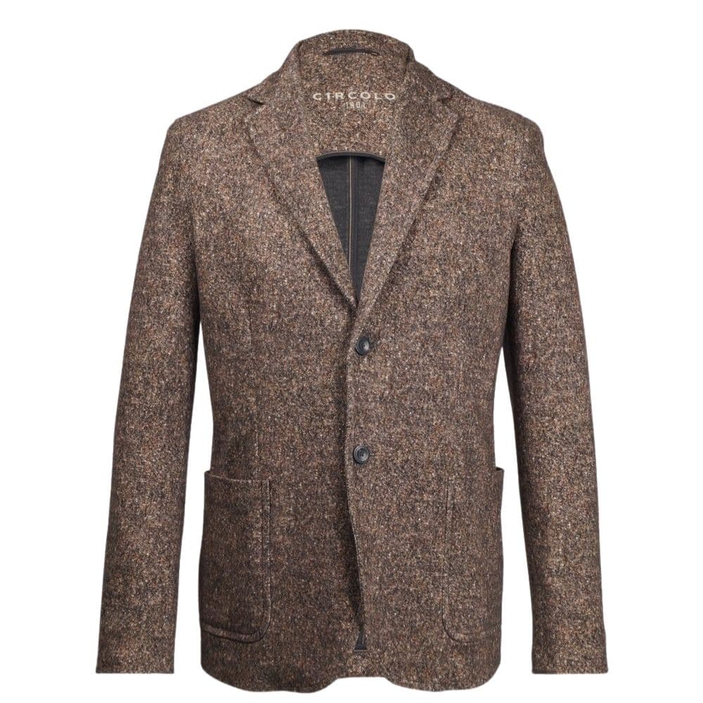 circolo 1901 printed tweed blazer sand p24657 225382 image