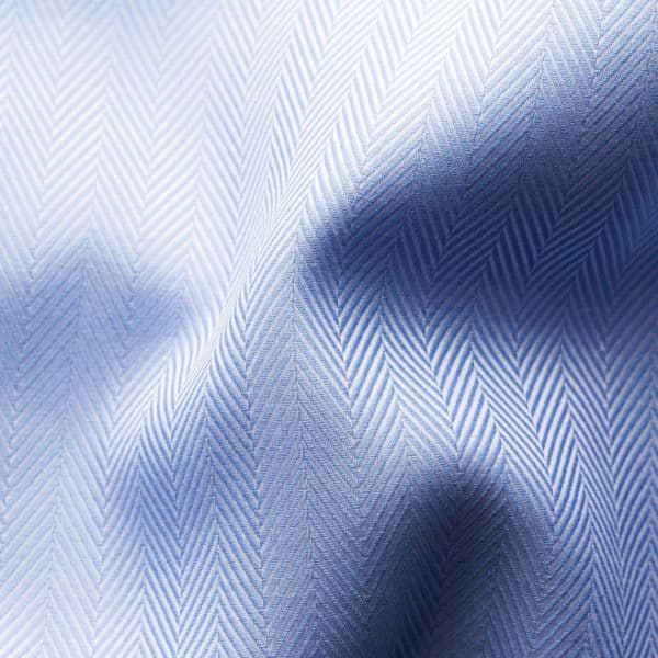 ethon shirt heringbone light blue fabric