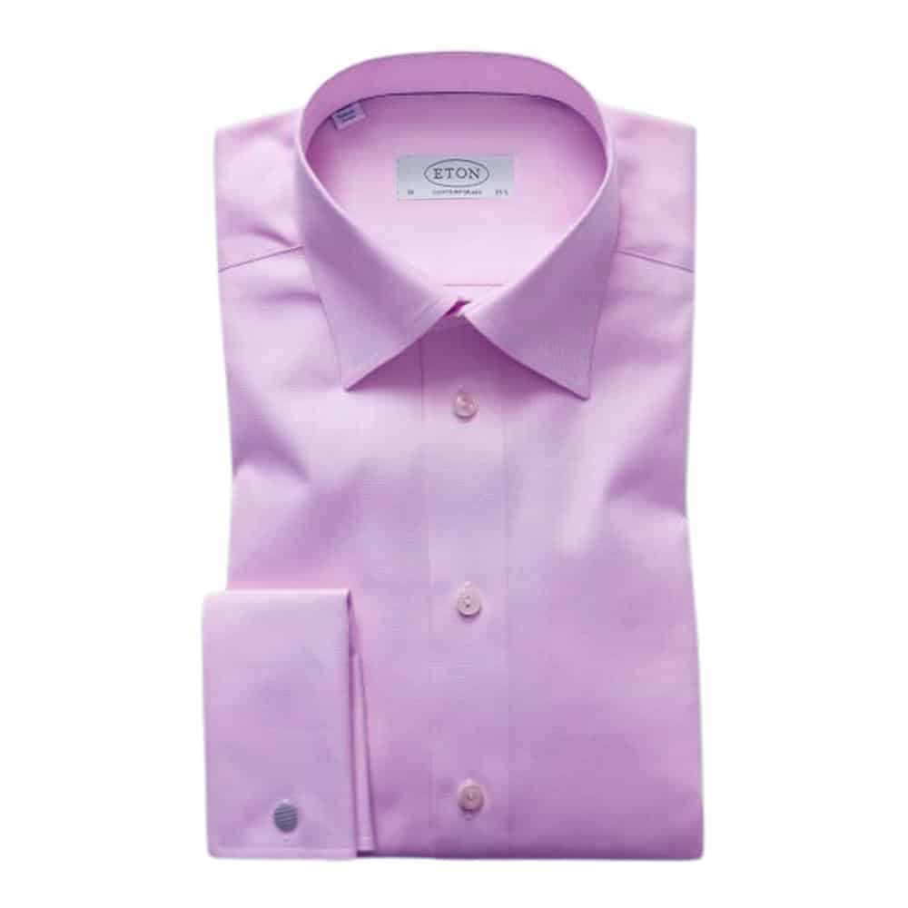 eton shirt herringbone lilac main