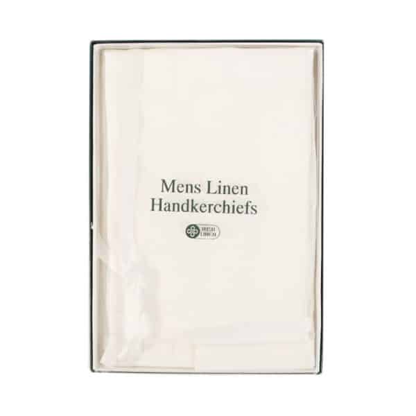 Warwicks Irish Linen Handkerchief Set White Menswear Online