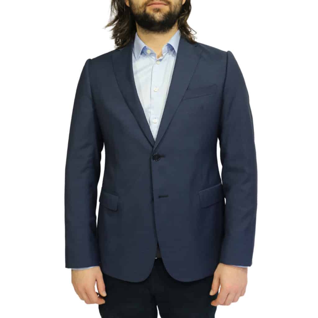 Armani Collezioni blazer jacket navy front