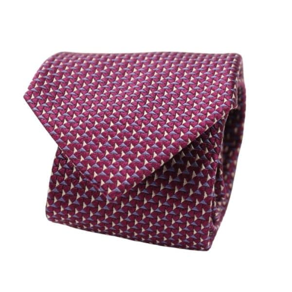 Armani triangle pattern tie purple 1