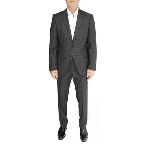 BOSS GREY RED CHECK SUIT