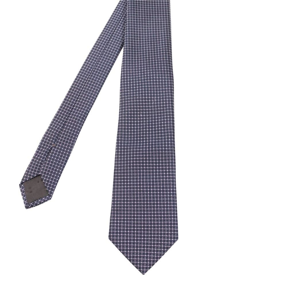 Boss Dot Tie Navy 2