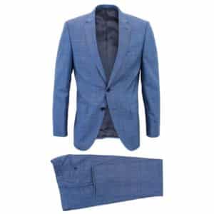 gips Pasen Mevrouw BOSS REGULAR FIT BLUE PRINCE OF WALES CHECK SUIT | Menswear Online