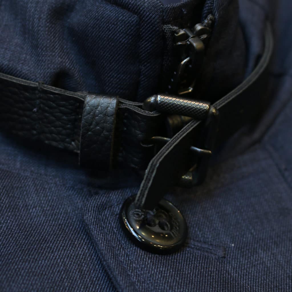 Bugatti water repellent jacket collar detail
