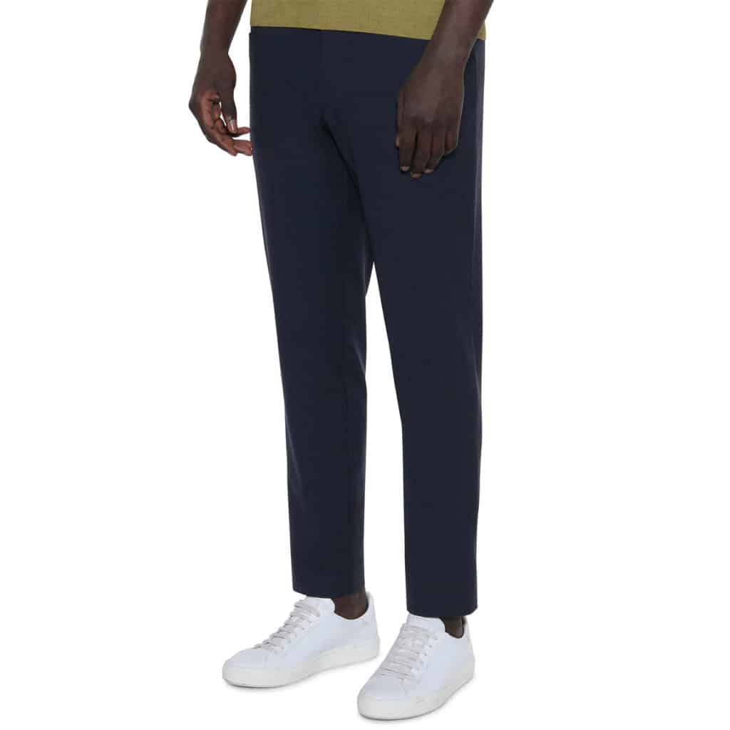 CANALI FORMAL WOOL TROUSERS IN NAVY front2