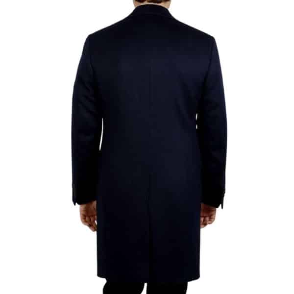 CANALI NAVY WOOL CASHMERE OVERCOAT 1