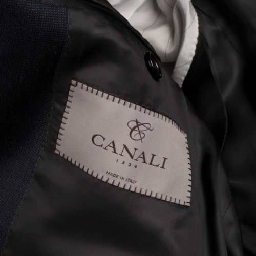 CANALI NAVY PIN HEAD CHECK SUIT | Menswear Online