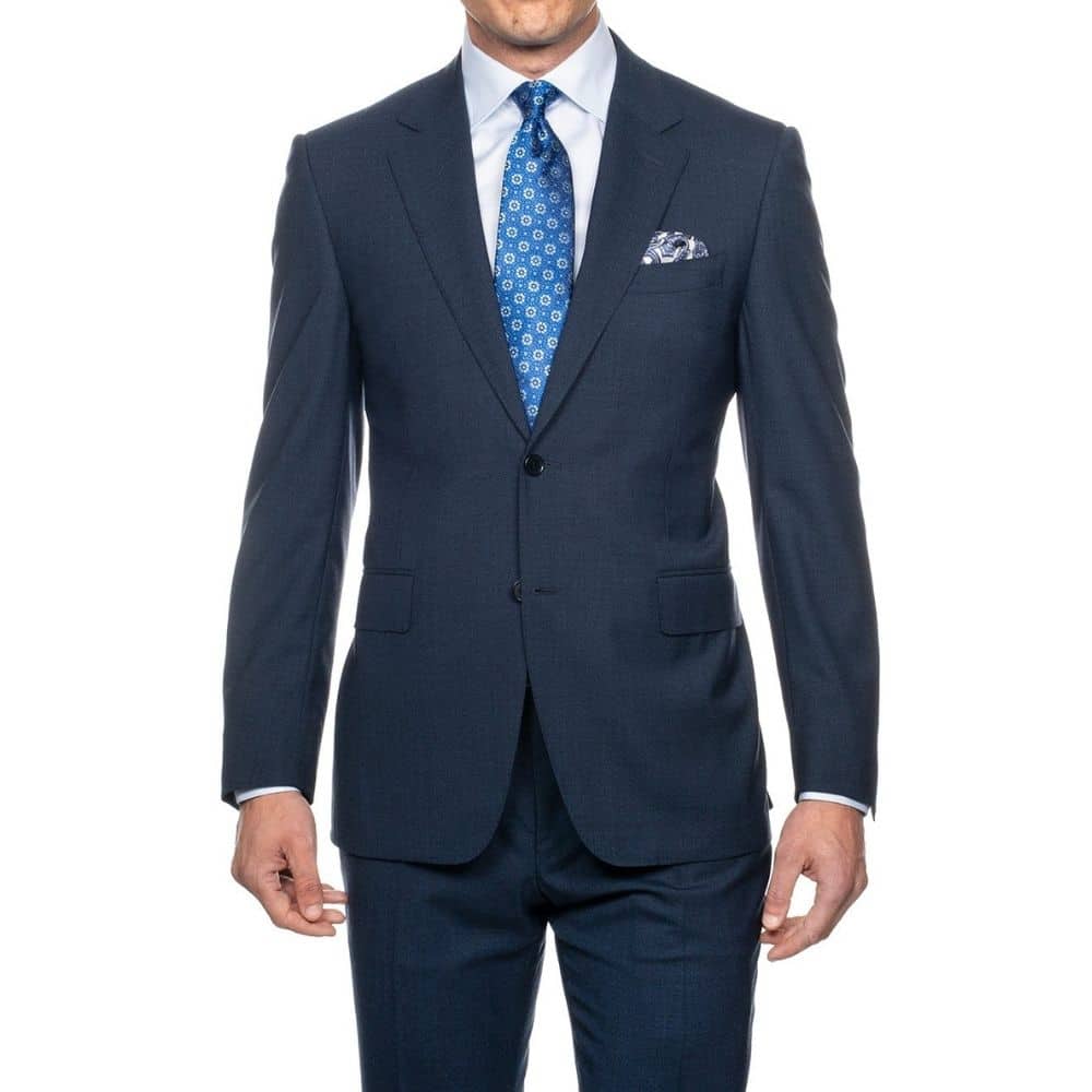 CANALI SUIT MICRO DETAIL MID BLUE 2