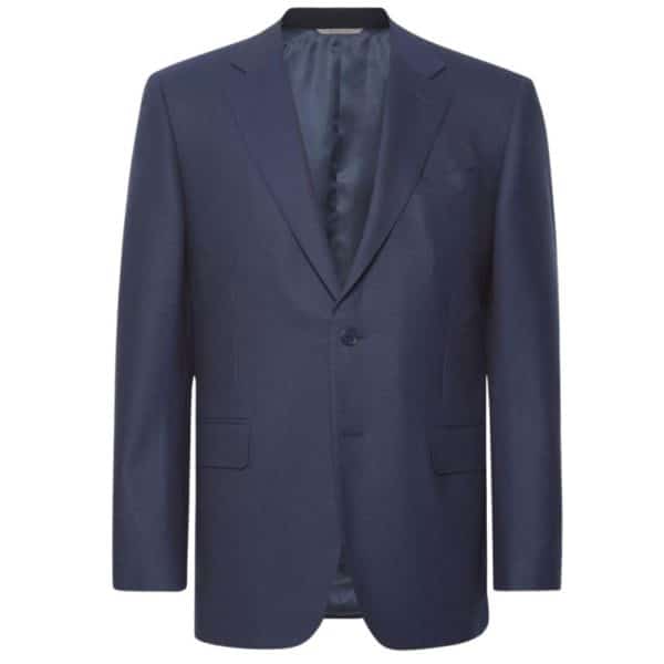 Canali Silk and linen blend jacket in Marine Blue