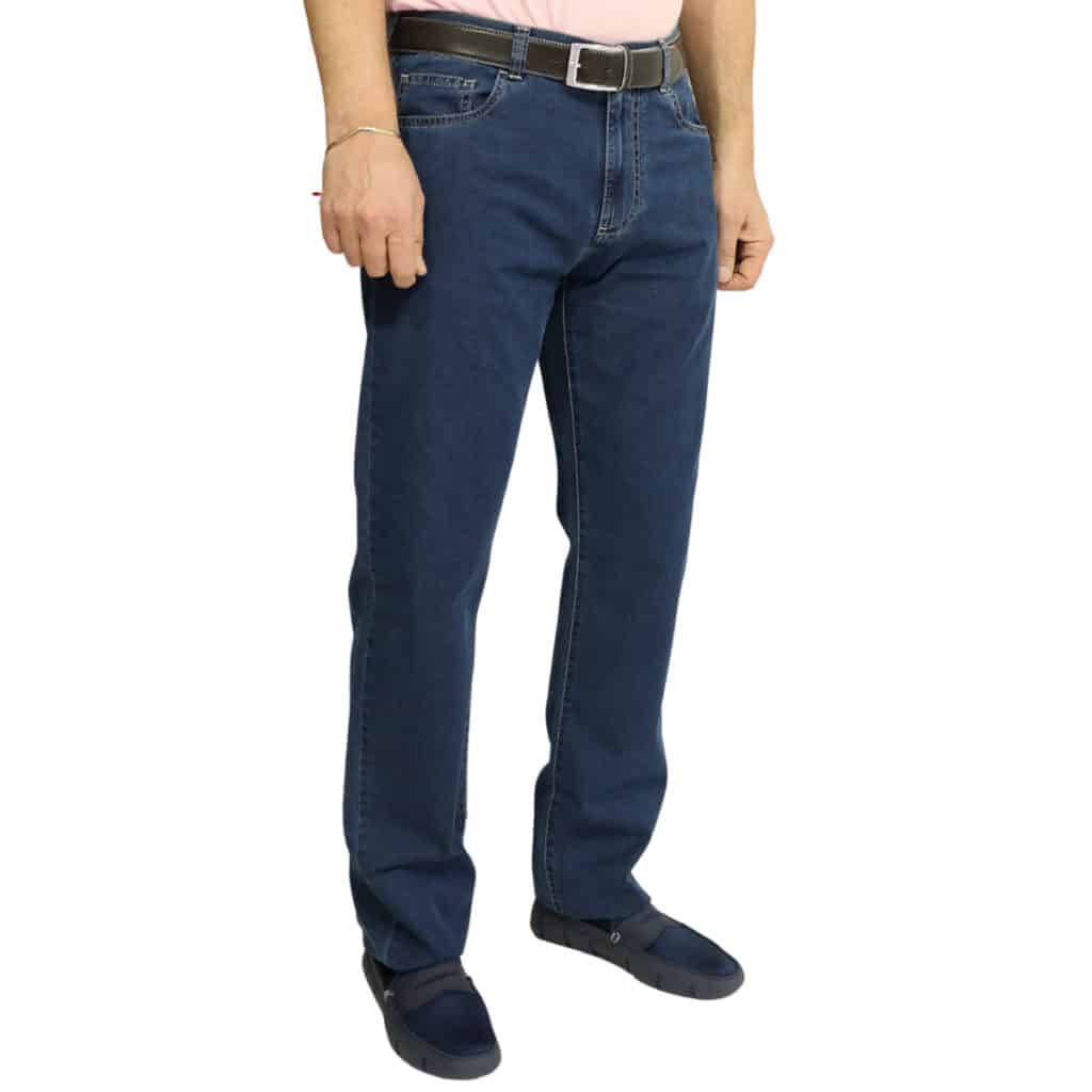 Canali jeans navy front