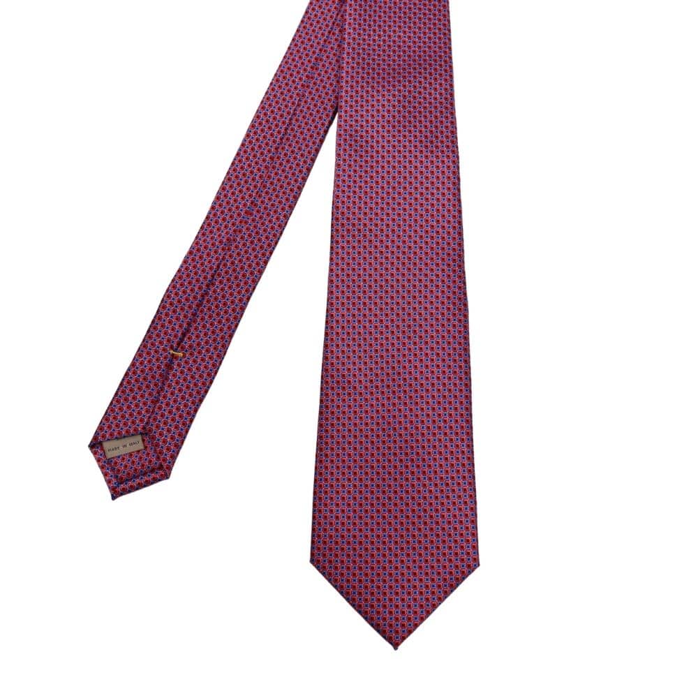 Canali squares tie red blue 2