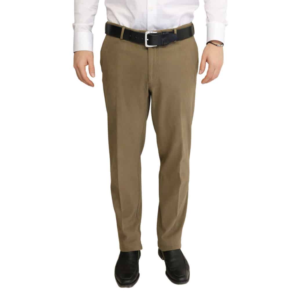 Canali taupe soft flexible chino