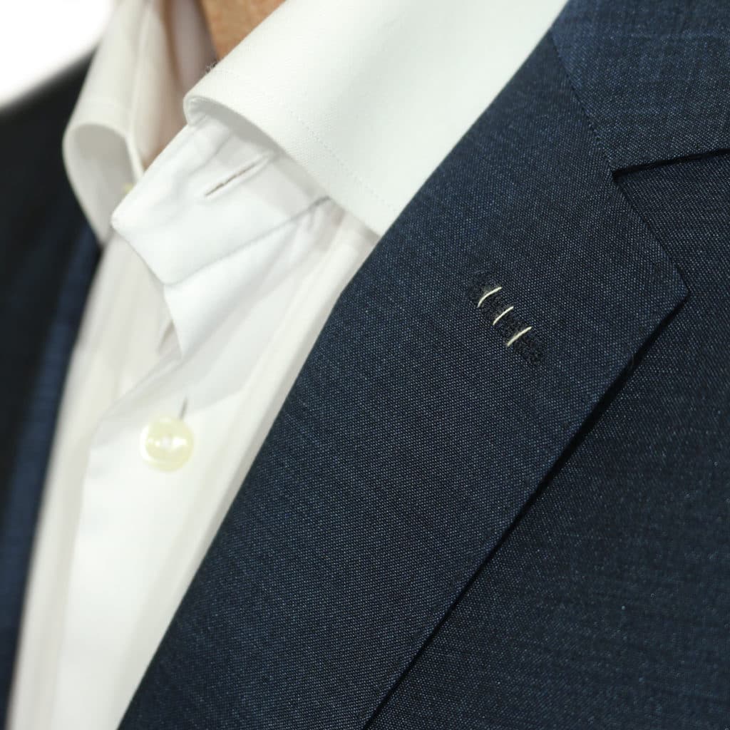 Carl Gross suit collar detail
