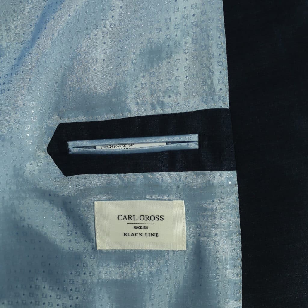 Carl Gross suit lining