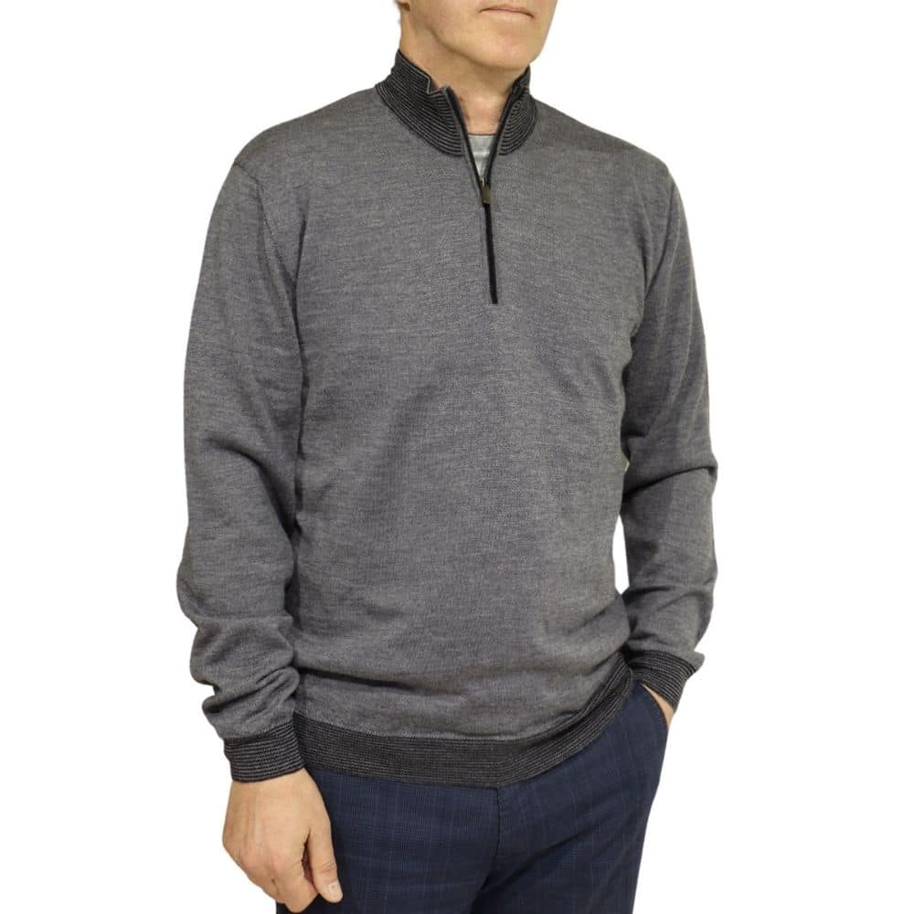Codice sweater half zip dark grey 2