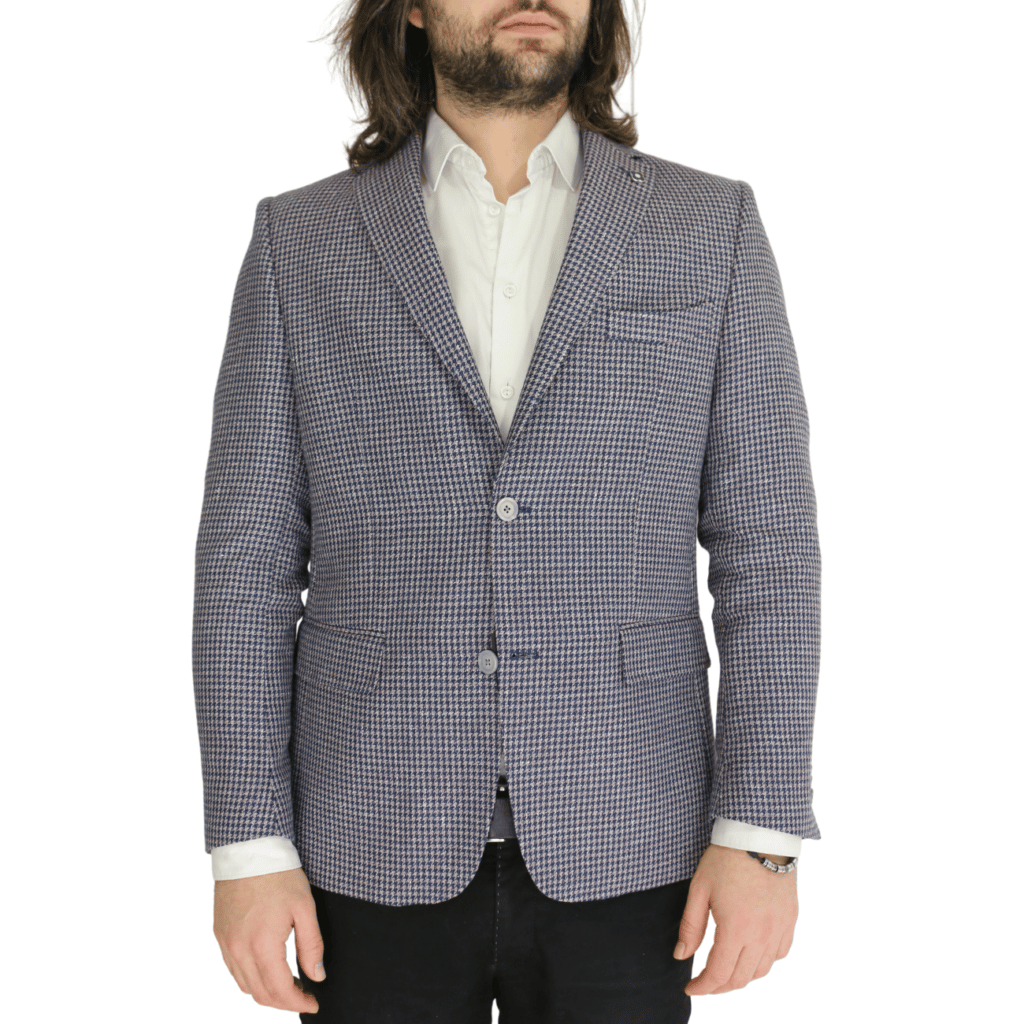 Common Sense blazer jacket houndsooth front