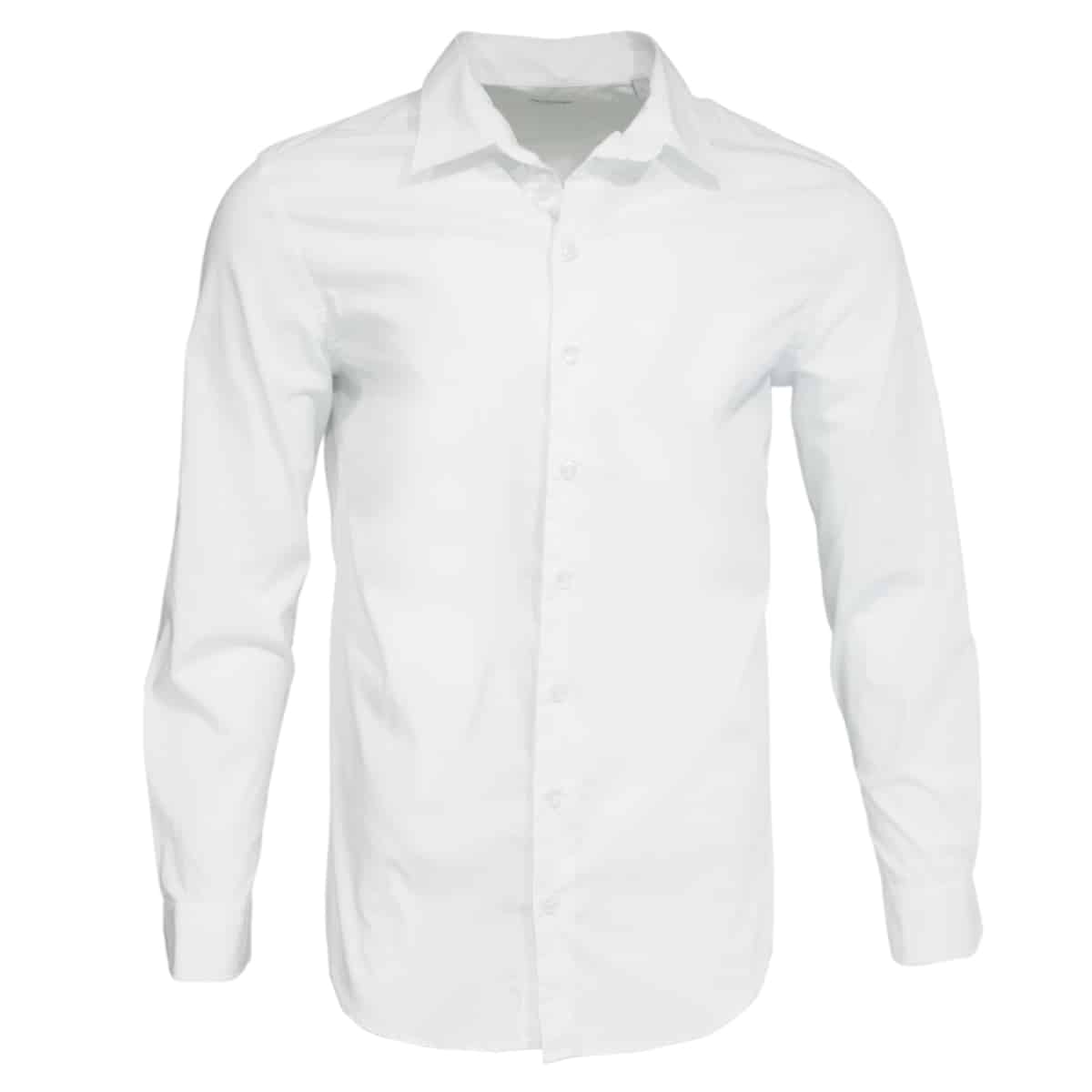 Armani Collezioni Twill White Shirt | Menswear Online