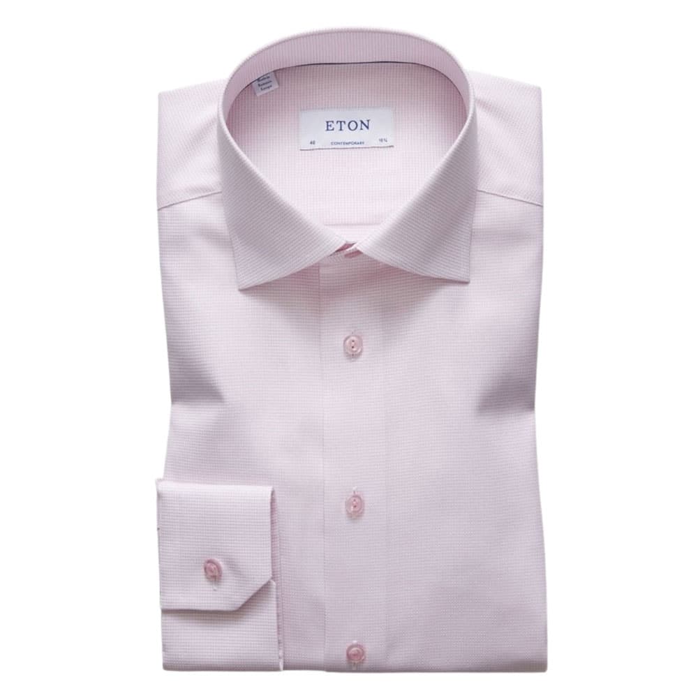 Eton Shirt royal twill contemporary fit pink