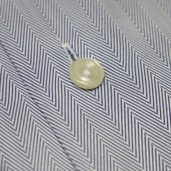 Eton shirt herringbone twill navy fabric