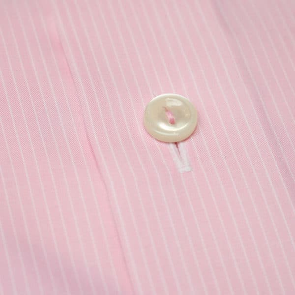 Eton shirt white stripe pink fabric
