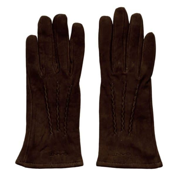 Gant Gloves suede black cofee