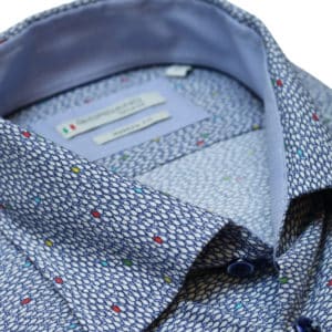 GIORDANO FISH PRINT SHORT SLEEVE BLUE 