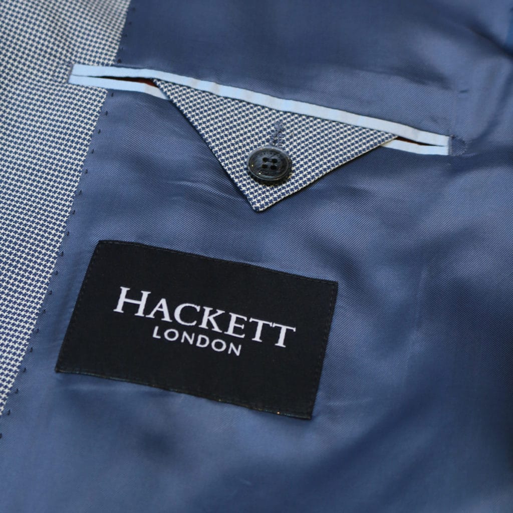 Hackett Blazer jacket houndtooh navy lining
