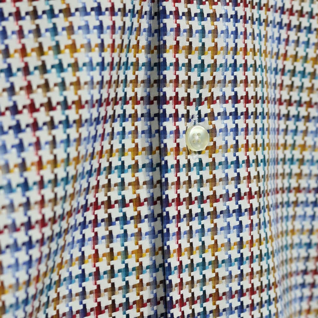 Houdstooth shirt fabric