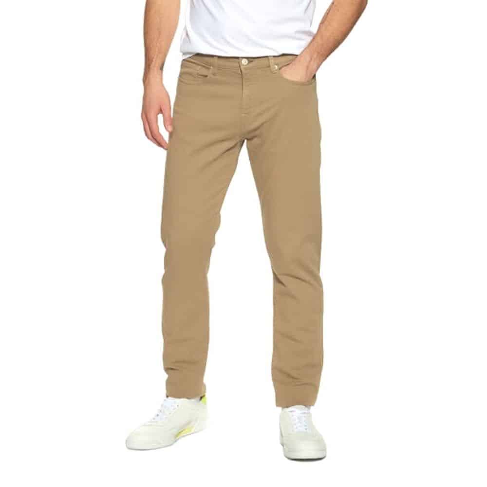 Paul Smith Soft Stretch 5 Pocket Tapered Sand Jeans | Menswear Online