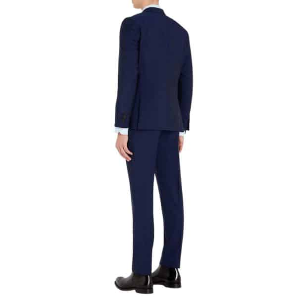 Paul Smith Mens Slim Fit dark blue Wool Mohair Suit rear