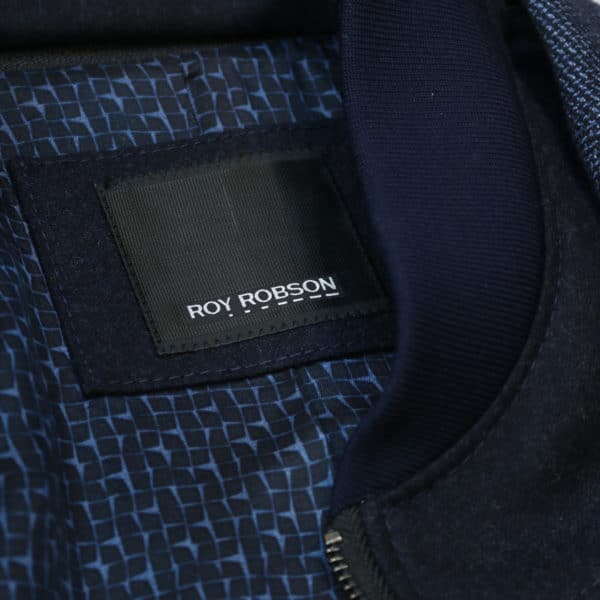 Roy Robson tailored outerwear jacket logo detail