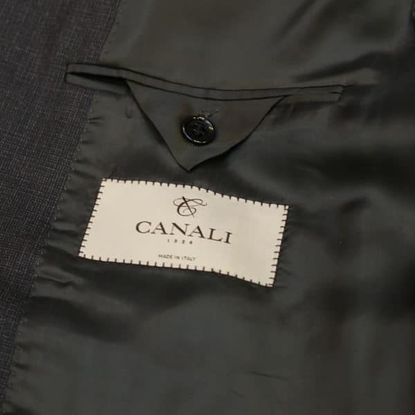 canali suit charcoal lining