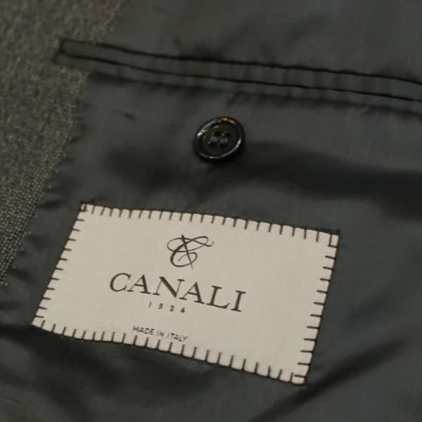 canali suit charcoal lining2