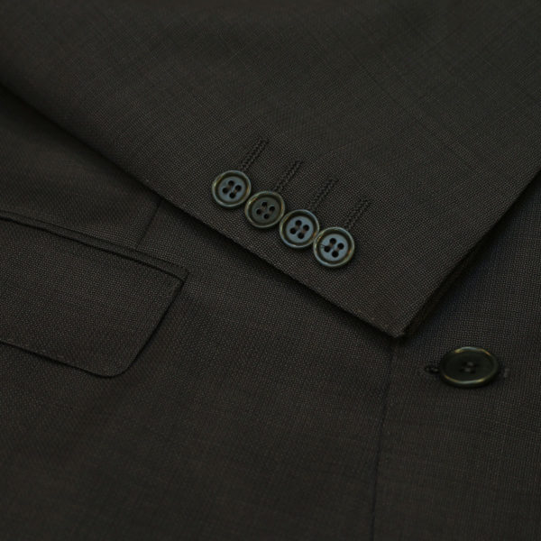 canali suit gray button detail